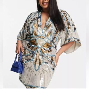 Brand New ASOS Embellished Kimono Dress